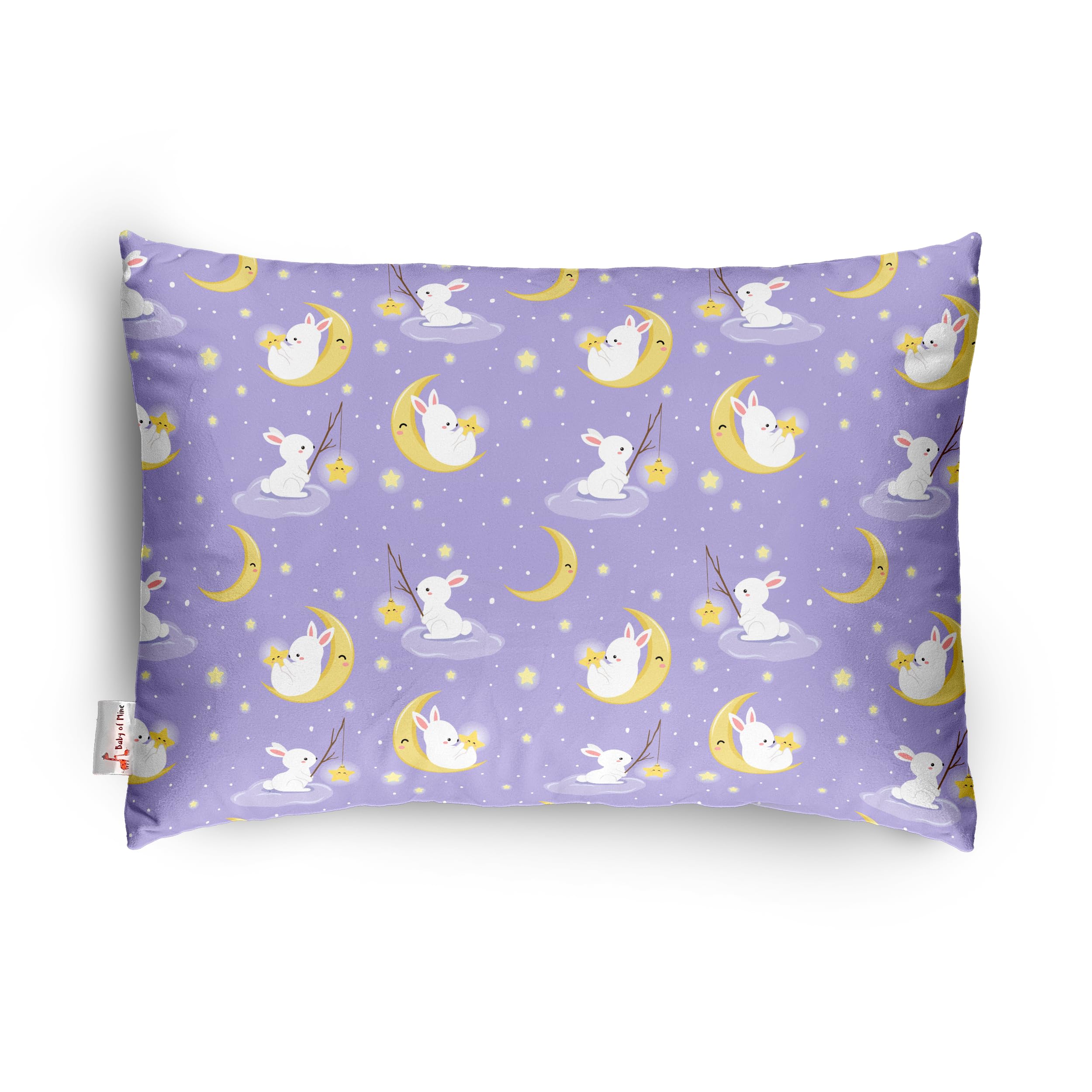 Baby of Mine Personalised Premium Baby Pillow – Super Soft Cotton Cushion for Kids (1 Month–5 Years), Cute Cartoon & Animal Prints, Neck Support, Head Shaping Pillow for Baby Sleep (Pillow 05)