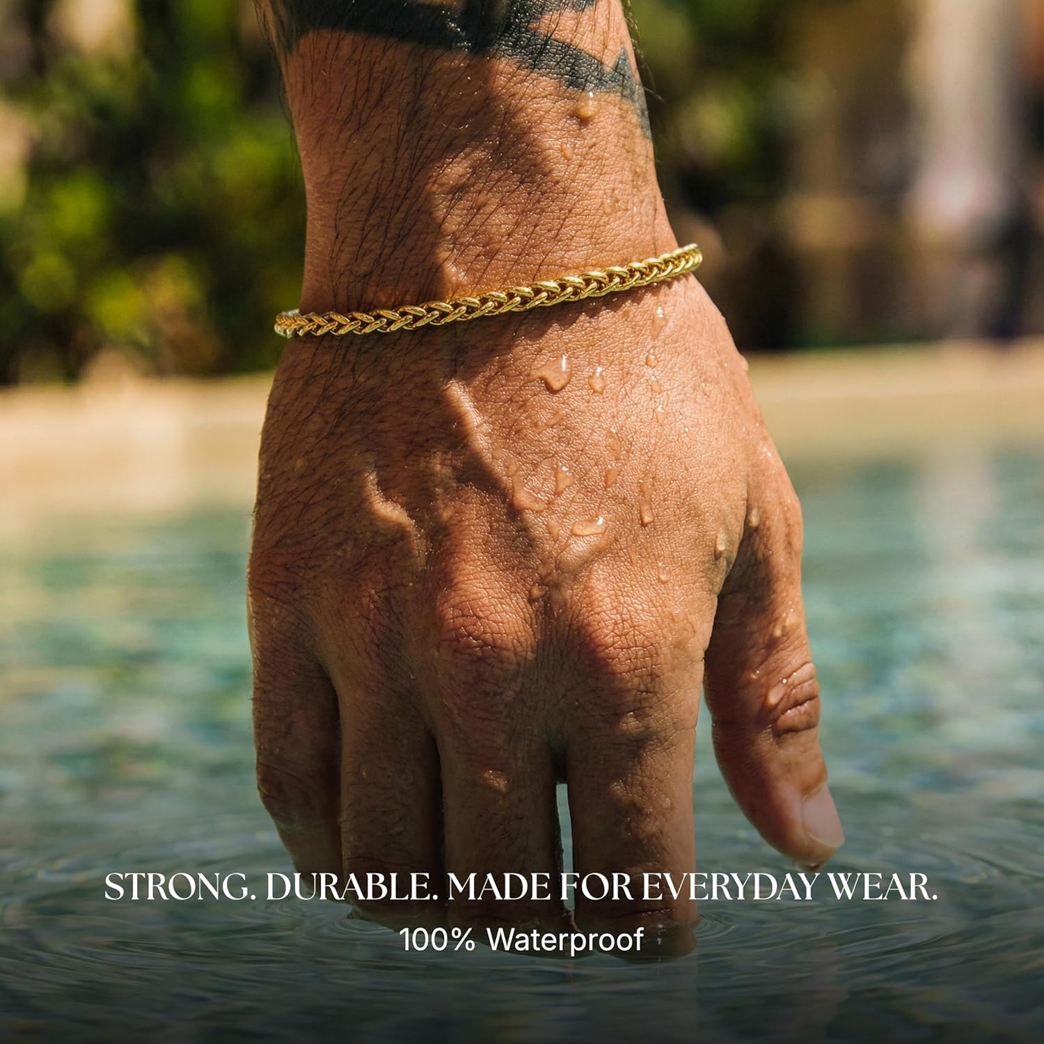 Galis Mens Bracelet - Stainless Steel, Non Tarnish Rope Chain Bracelets, Stylish Valentines Gift for Men, Dad, Husband, Boyfriend - Image 3