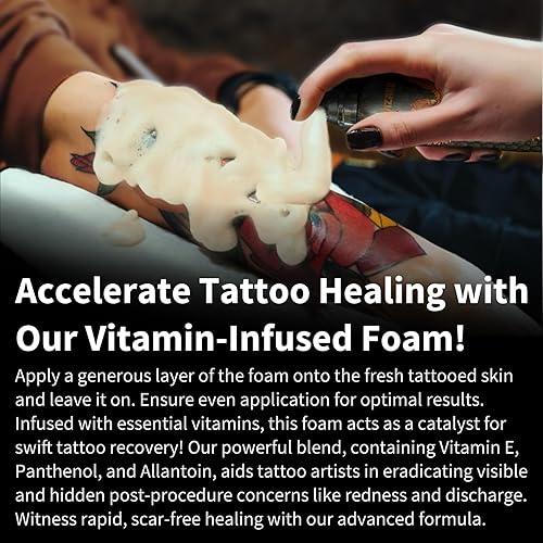 Miniatura 3 de Phoenix Tears Tattoo Balm Aftercare, crema de espuma curativa de la piel, mejora del color del tatuaje, cuidado posterior del tatuaje, cuidado
