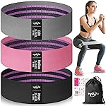 WALITO Resistance Bands for Legs and Butt, Fabric Exercise Loop Bands Yoga, Pilates, Rehab, Fitness and Home Workout, Strength Band for Booty