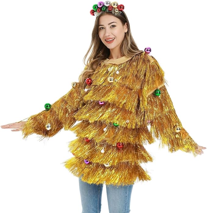 tinsel Christmas Jumper
