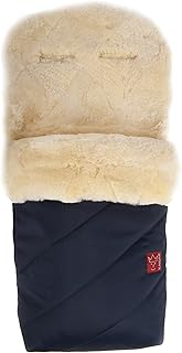Kaiser Fußsack "Paat", echtes Lammfell Medizin (keine Lammwolle), marine