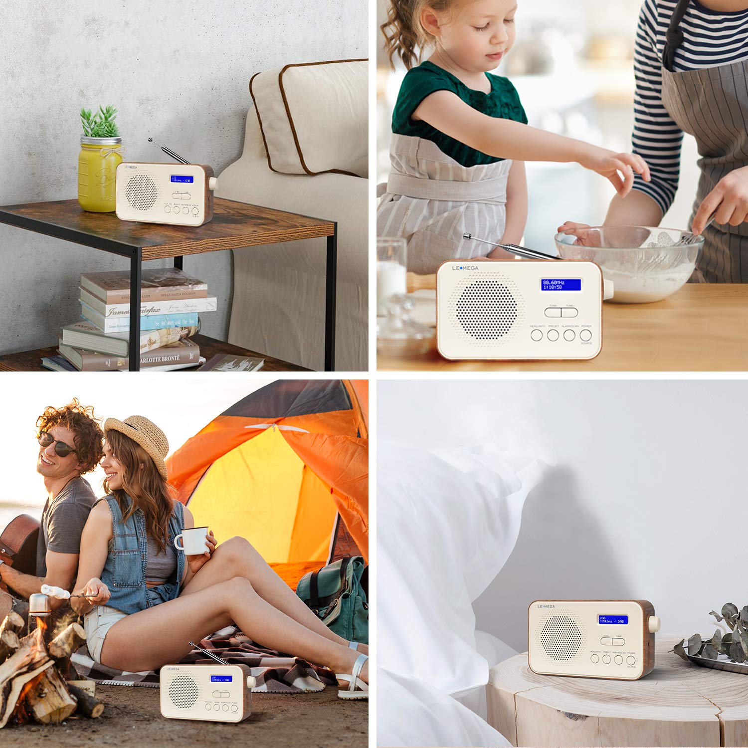 Buy LEMEGA PR2 Portable DAB/DAB+ and FM Digital Radio,Personal Small