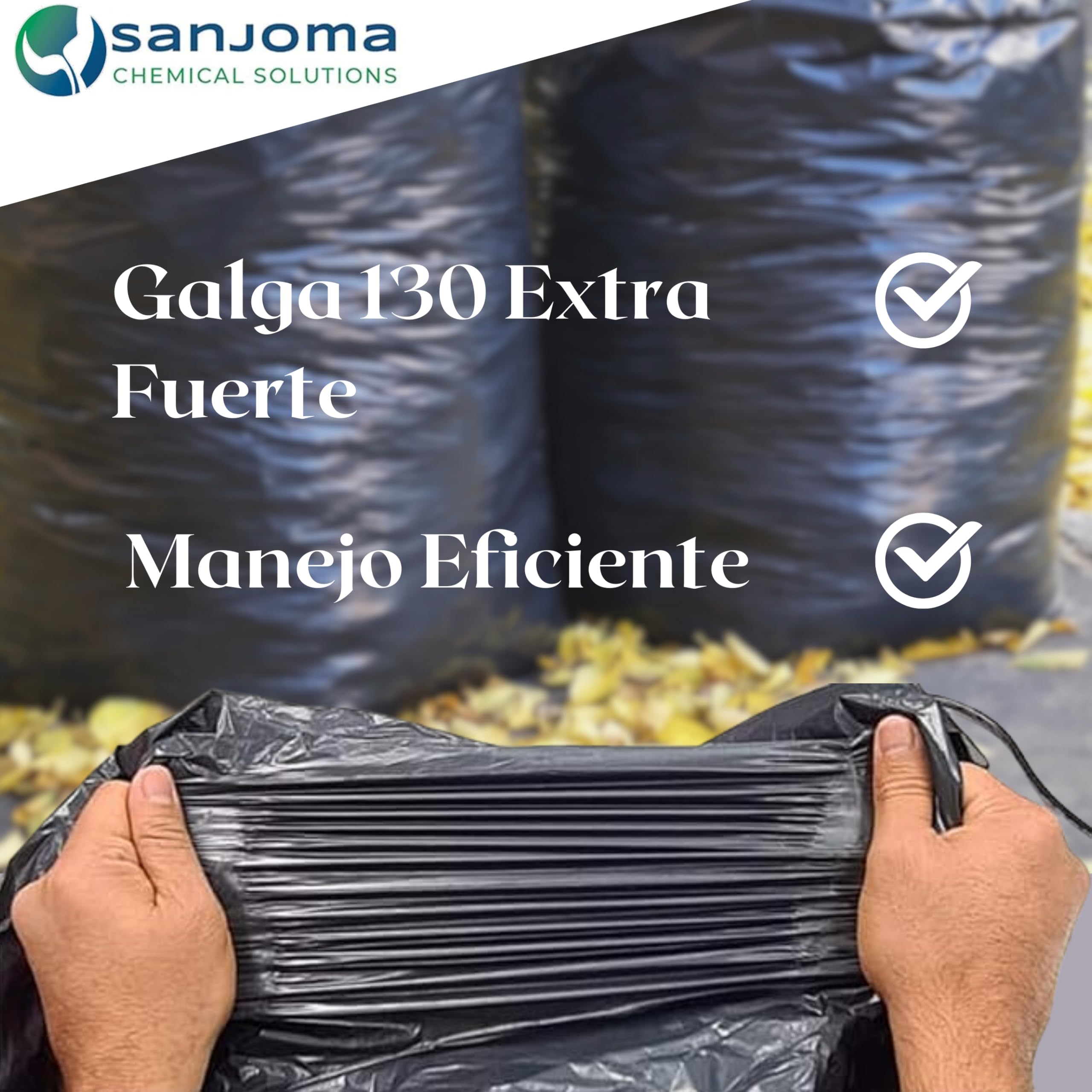 Bolsas De Basura Negras 100L | Extra Fuerte Galga130| Ecológicas Y Compostables| 85x105cm, Perfectas Para Uso Doméstico Y Comercial| 10 Bolsas Por Rollo, Resistentes| Ideales Para Cocina. (30 Rollos)