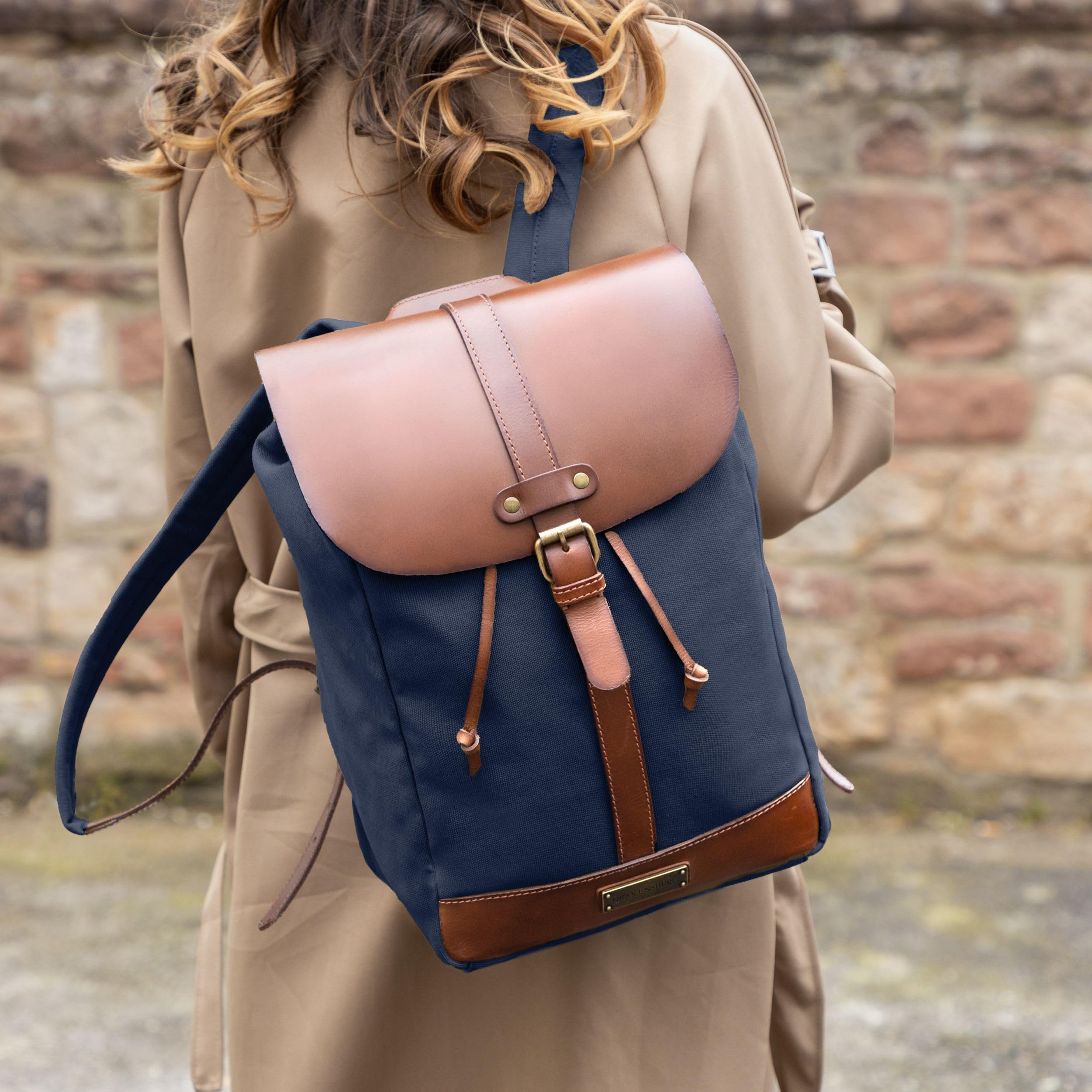DRAKENSBERG Canvas Rucksack 'Charly' für Damen und Herren - im puristischen Vintage-Design, nachhaltig handgemacht für jeden Tag