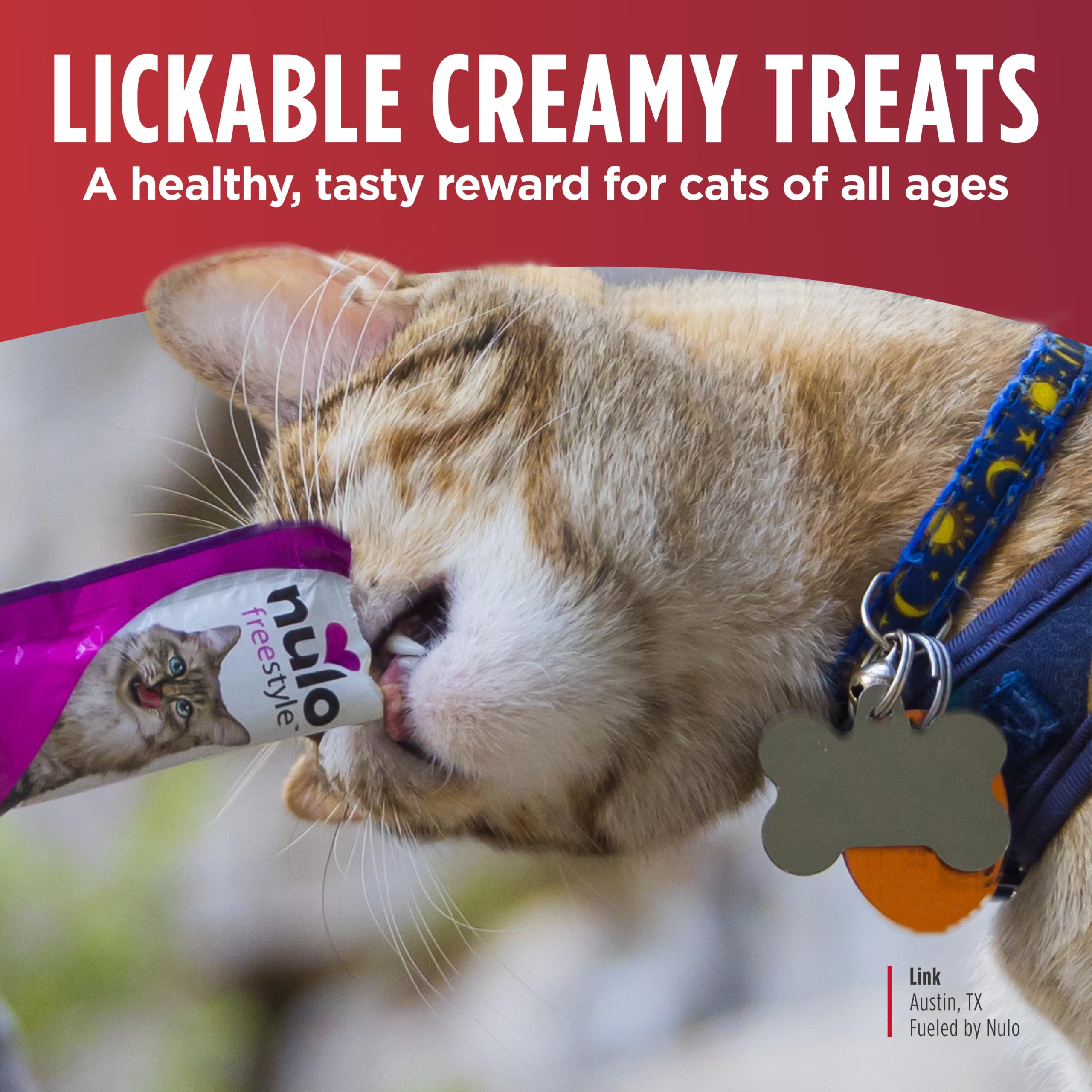 Nulo Freestyle Getreidefrei Perfect Purees Premium Nasse Katzen-Leckerlis, quetschbarer Mahlzeit-Topper für Katzen, hoher Feuchtigkeitsgehalt zur Unterstützung der Katzenhydratation, 14,2 g