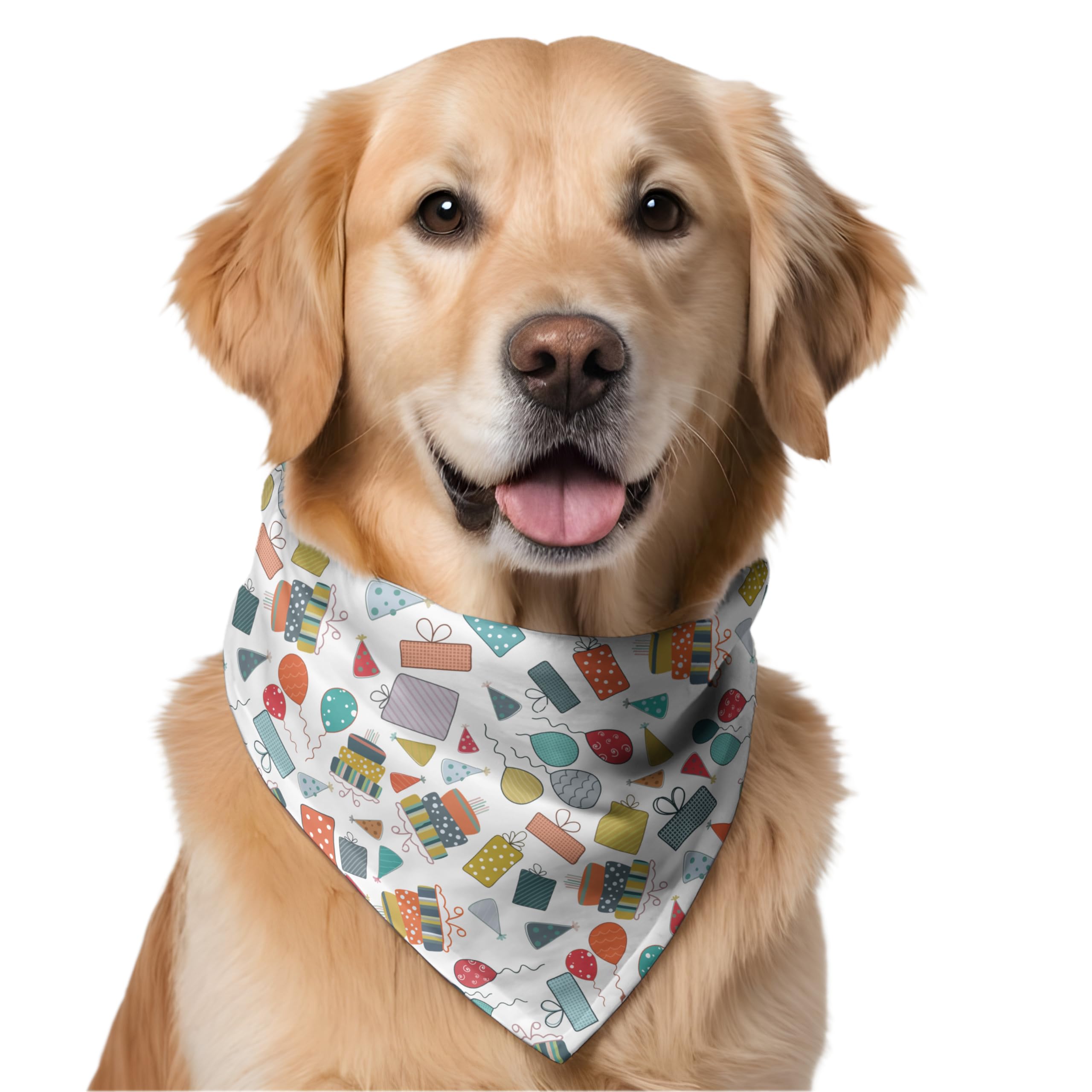 Gift Boxes Birthday Celebration Dog Bandana | This Stunning Gorgeous Dog Bandana Scarf is Perfect for Your Dog’s Birthday Celebration. One Size Fits All. (B0CT5P13MS) Amazon Price History, Amazon Price Tracker