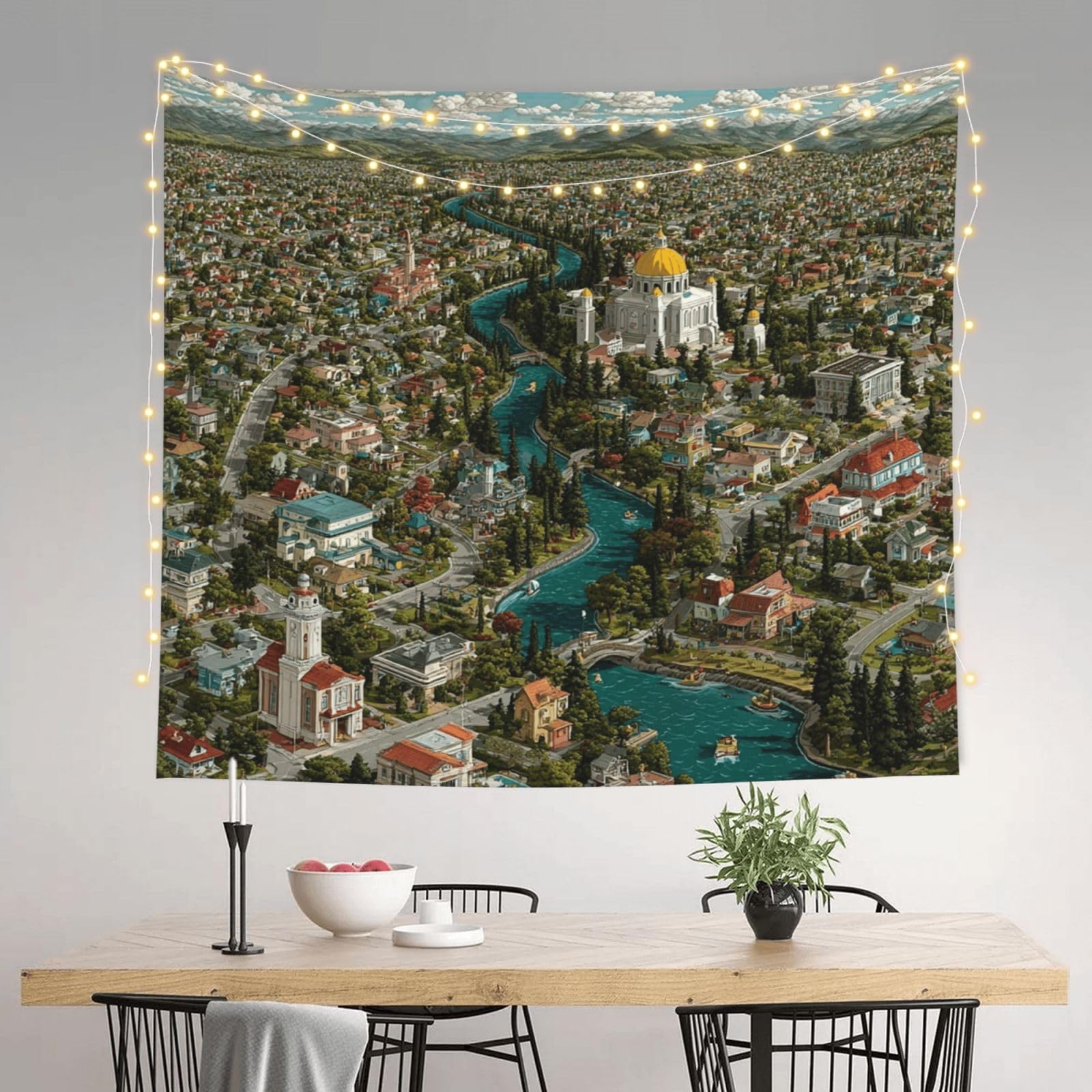 HJKJKKJ Tapestry 152 X 130 CM Aesthetic Wall Tapestrys for Bedroom Simpsons Tapestries Hanging Wall Art Blanket Home Decor Tapestry for Living Room Dorm Office