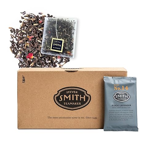Vista 9 de Steven Smith Teamaker Brunch británico No. 18, sin cafeína, sin azúcar, hoja completa, English Breakfast Bolsas de té negro 15 bolsitas, 1.48 onzas