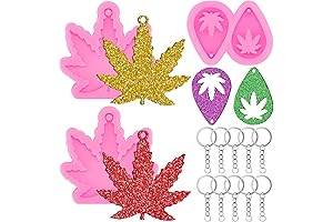 Maple Leaf Silicone Molds Marijuana Leaf Mold Pot Leaves Shaped Keychain Molds