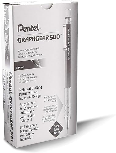 Miniatura 5 de Pentel GraphGear 500 - Lápiz de dibujo automático, azul (PG527C)
