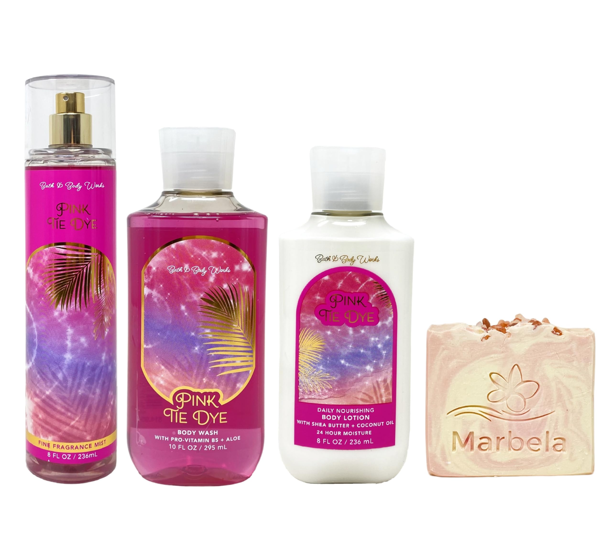 Amazon.com: Bath & Body Works Pink Tie Dye Trio Gift Set