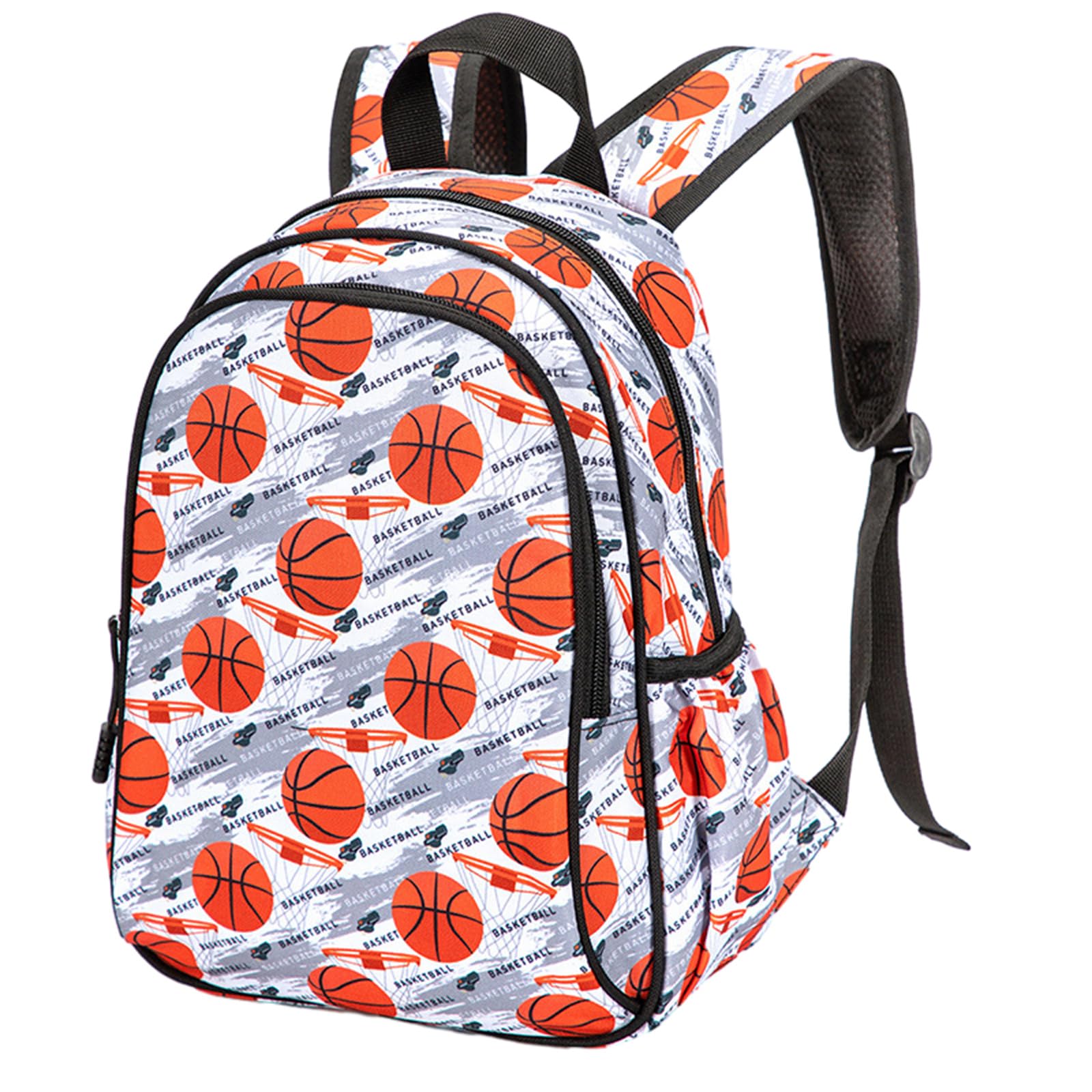 Hixingo Hixingo Mochilas Escolares para Niños y Niñas, Duradero Ligero Adolescentes Mochila Casual Mochila Escolar Unisex para Colegio Viajes Deportes (Baloncesto 2,12 pulgadas)