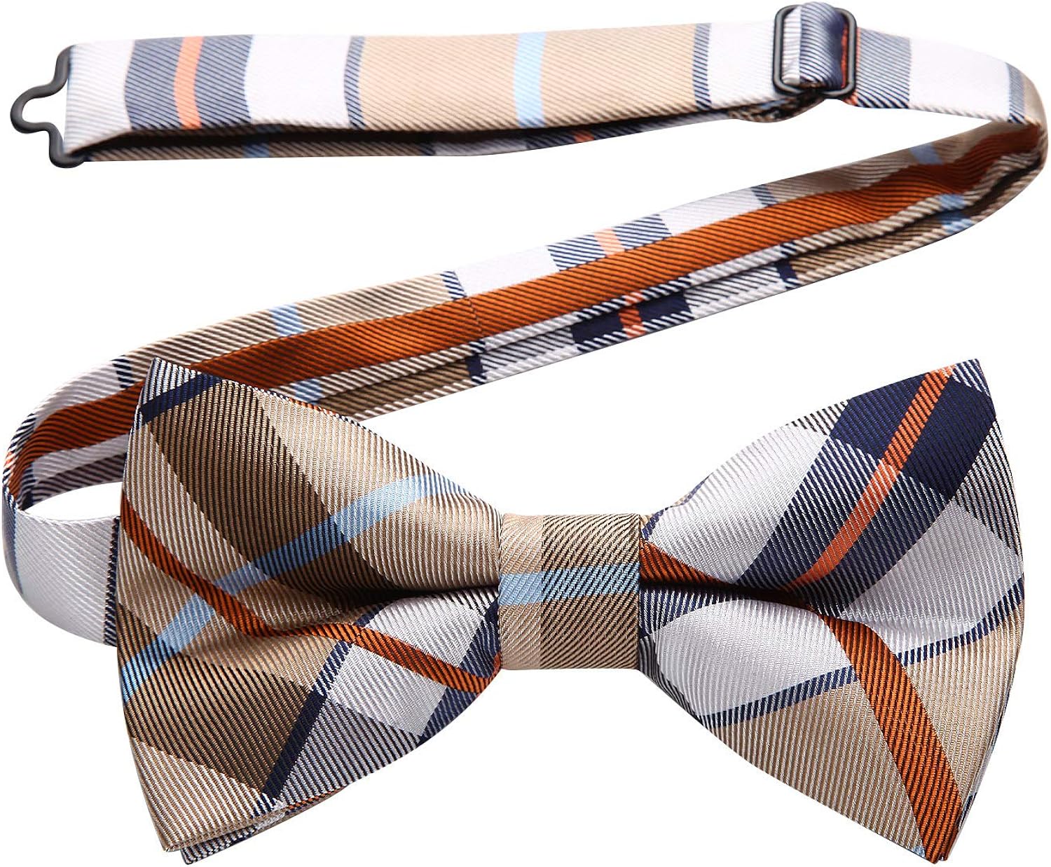 HISDERN 3/6 Pack Mixed Design Pre-tied Bow Ties with Adjustable Neck Band, Bowties - Multiple Sets at  Men’s Clothing store
