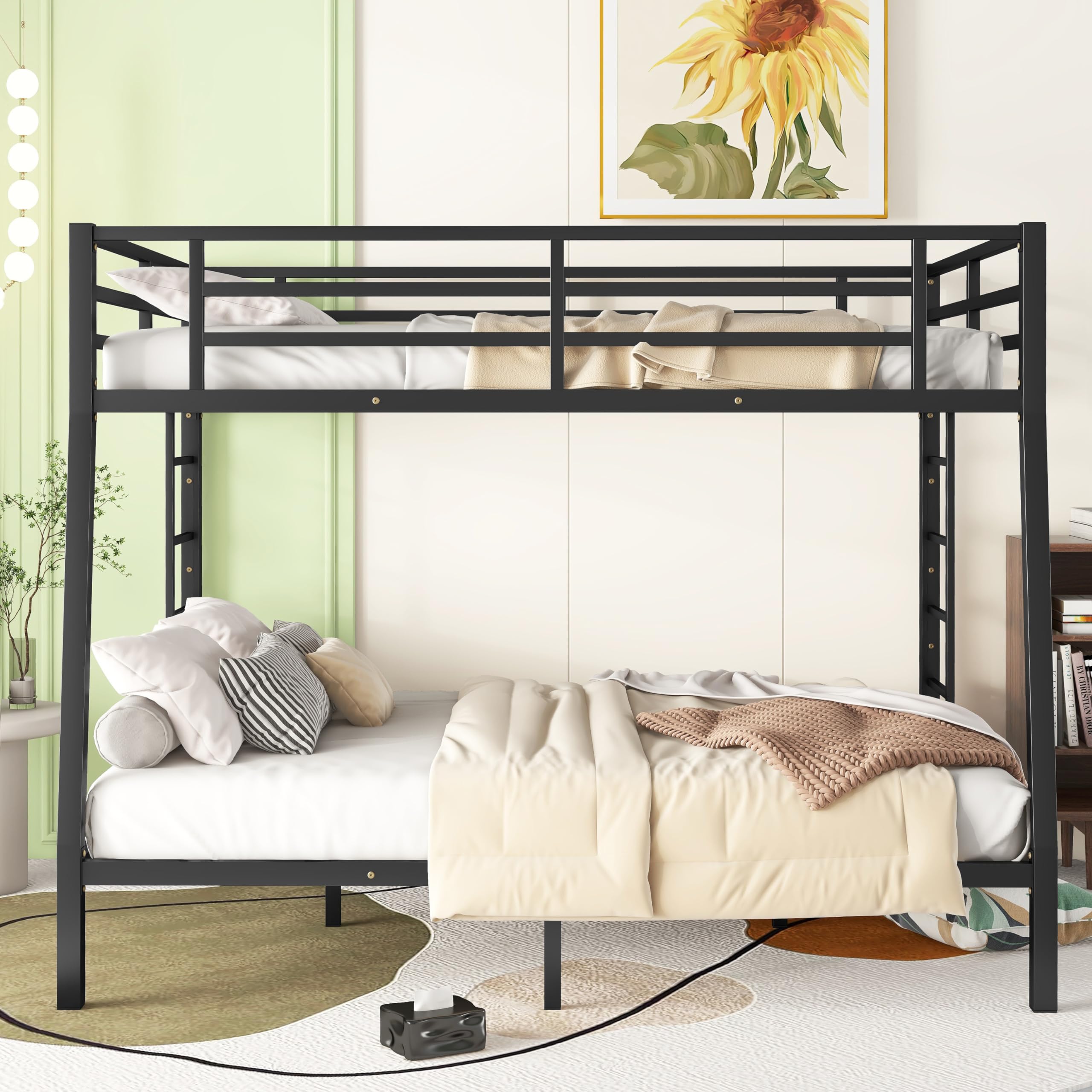 Snapklik.com : Bellemave Full XL Over Queen Bunk Bed For Adults, Teens