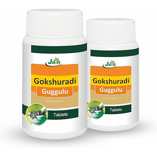 Jain Gokshuradi Guggulu 80 Count Pack - 2 Pack