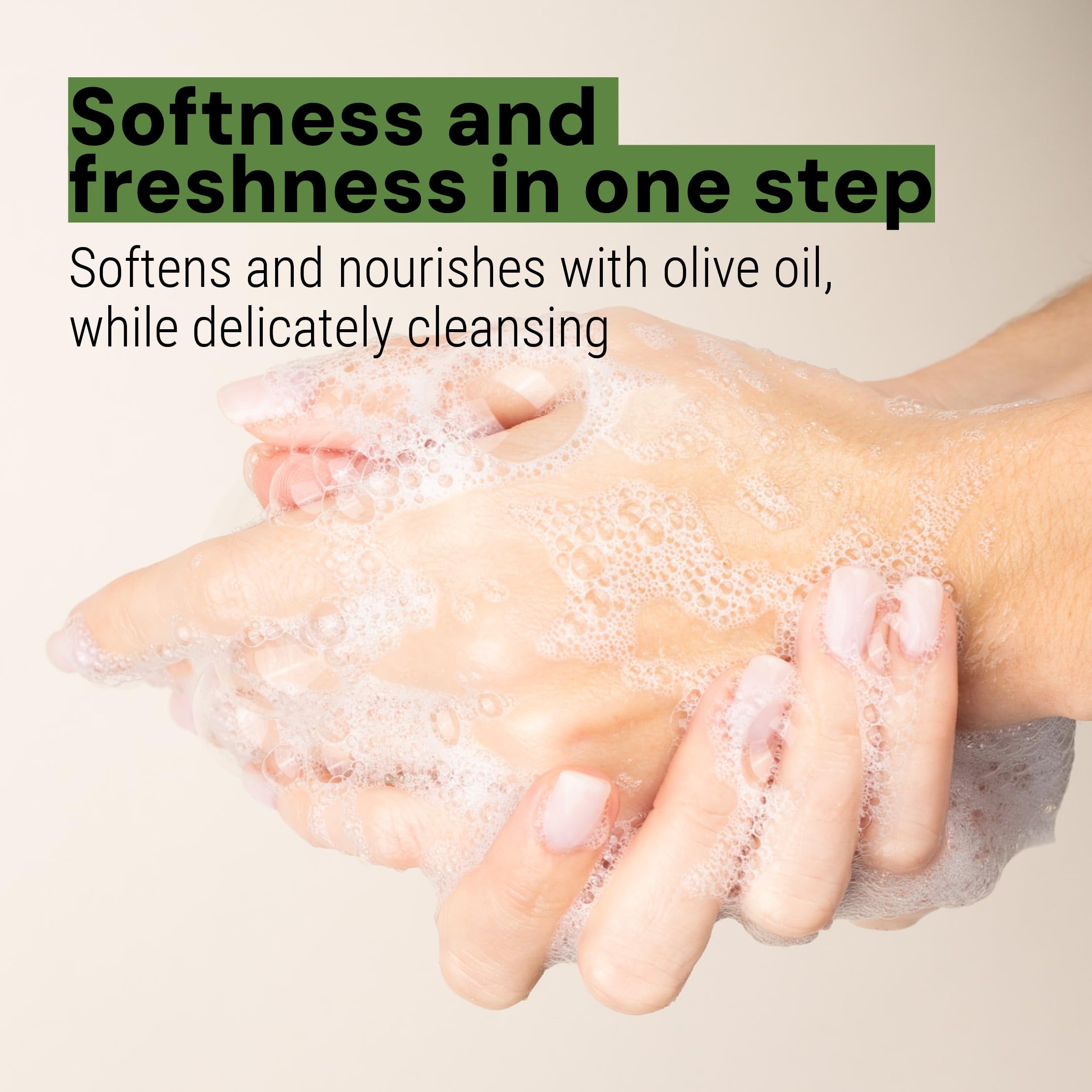 Gift Idea, Limited Liquid Marseille Soap Olive, Glass, Moisturising Liquid Hand Soap, Olive, Argan & Coconut Oil - Image 4
