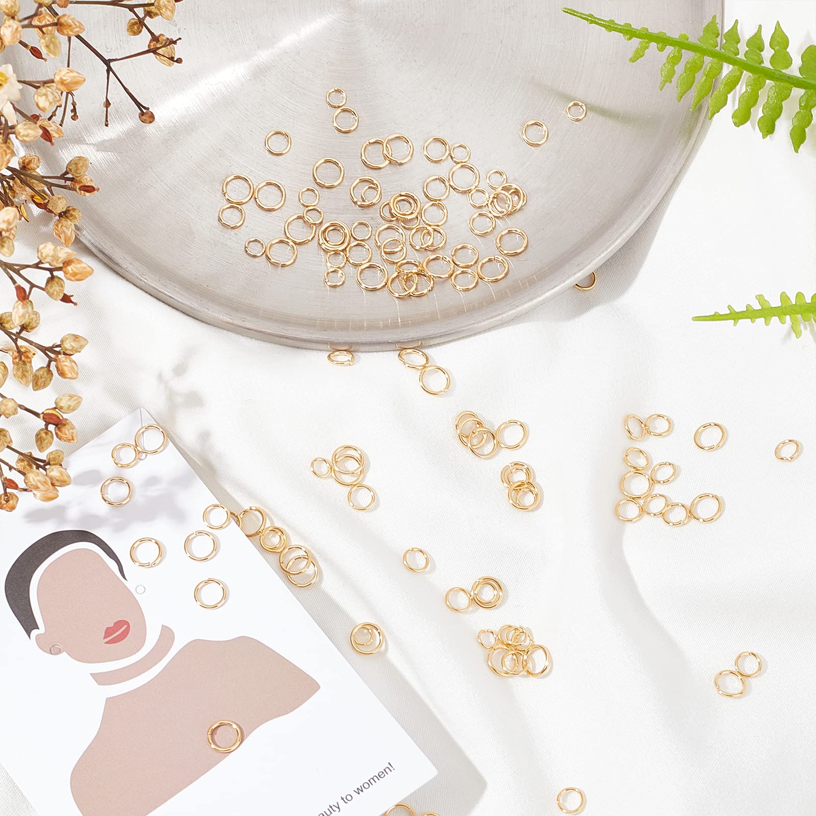 600 Anelli Aperti Da 4 Mm In Oro Per Bigiotteria: Per Portachiavi, Collane, Orecchini E Creazioni Fai Da Te