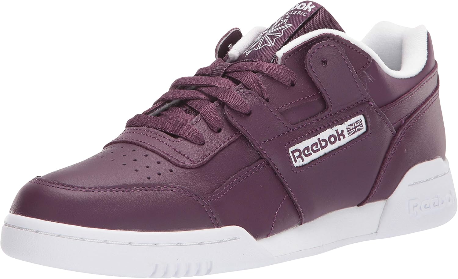 Reebok Men's Workout Plus Shoes, Urban Violet/White, 11.5 M US