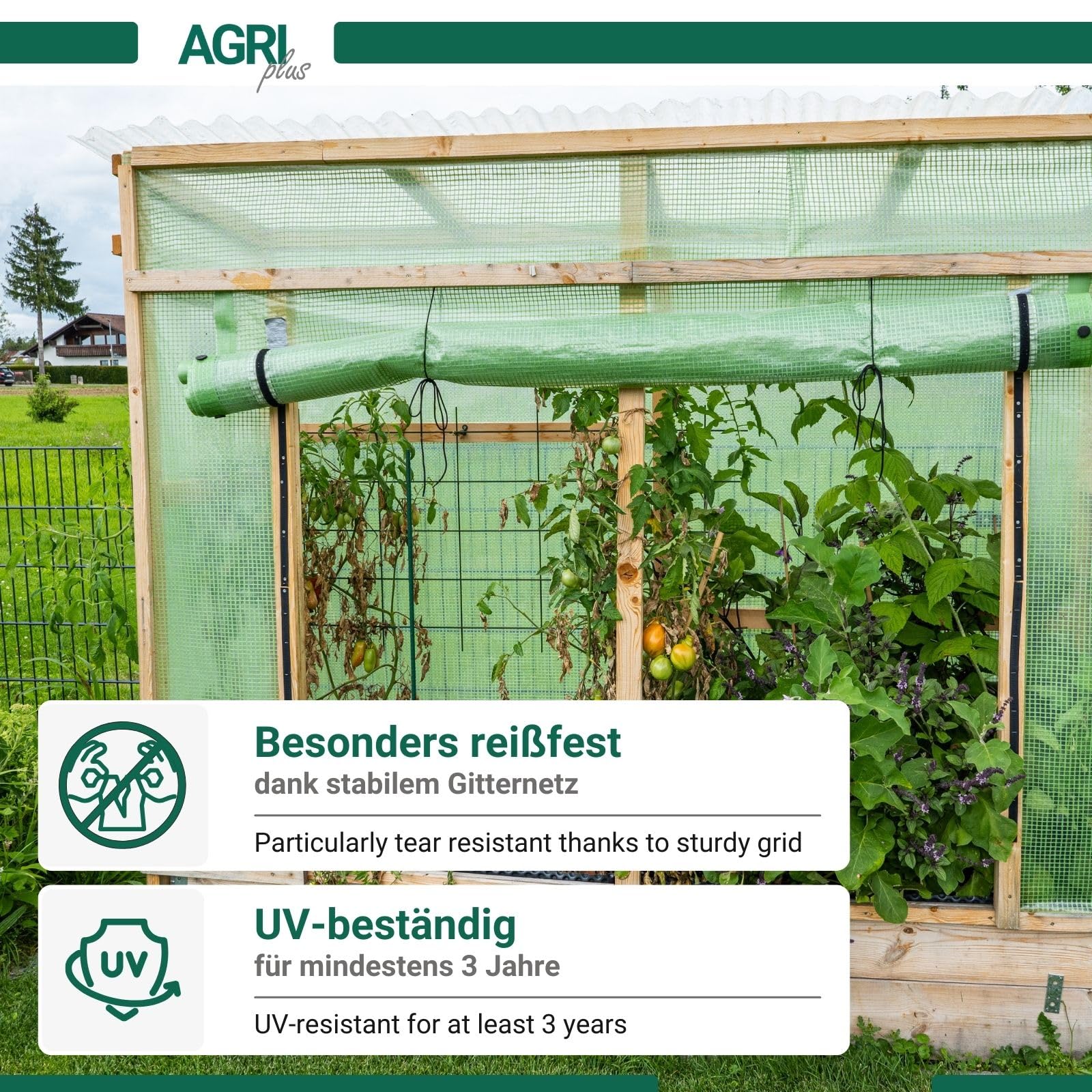 AGRI plus Compostvlies, 3 x 6 m, verschillende maten, scheurvast 200 g/m², afdekvlies voor compost, polypropyleen vlies voor langdurige bescherming, compost-afdekking, weerbestendig en uv-bestendig