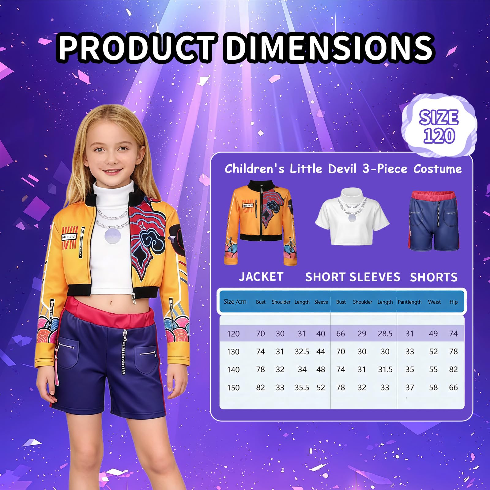 Disfraz para niña, diseño de estrella del pop para niña, disfraz de Ru-mi, juego completo para fiesta temática, disfraz de ídolo para escenarios, carnaval, Halloween — view 2