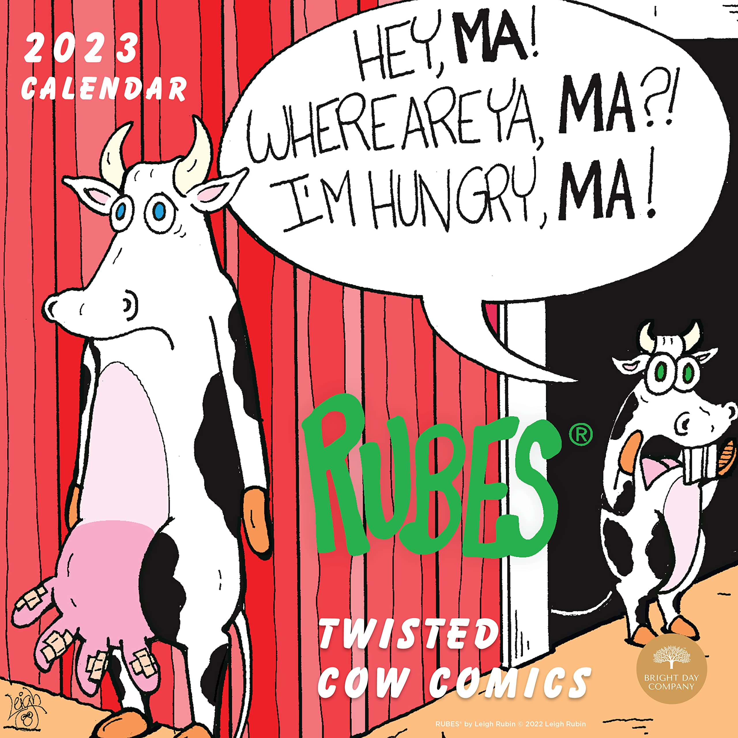 Amazon.com: 2023 Rubes Monthly Wall Calendar by Bright Day, 12 x 12 Inch,  Humor Jokes Laughs Funny Novelty Comic Strip(Cow Comic) : Office Products