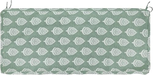 FUNHOME Fundas de cojín de banco para exteriores de 48" x 18" x 3" pulgadas, sin relleno. Fundas de cojín de banco de patio para muebles de