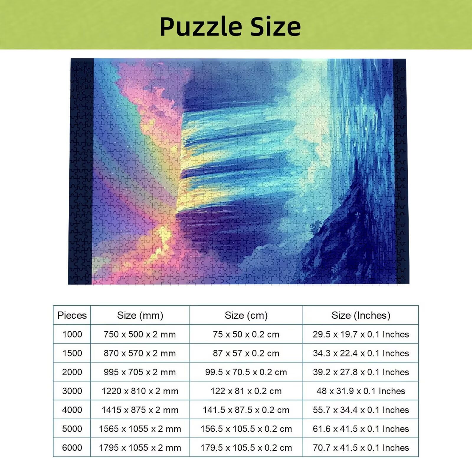 Puzzle 3000 sztuk Aurora, Jesienne puzzle 3000 sztuk dla dorosłych i nastolatków, drewniane puzzle z wykwintnym opakowaniem, rodzinne gry edukacyjne, prezenty świąteczne do domu H-6997