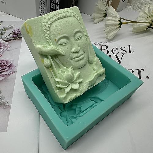 Vista 19 de Maitreya Buddha Design - Molde de vela de silicona perfumado, molde de cera de jabón perfumado, molde de silicona 3D para aroma, yeso, resina