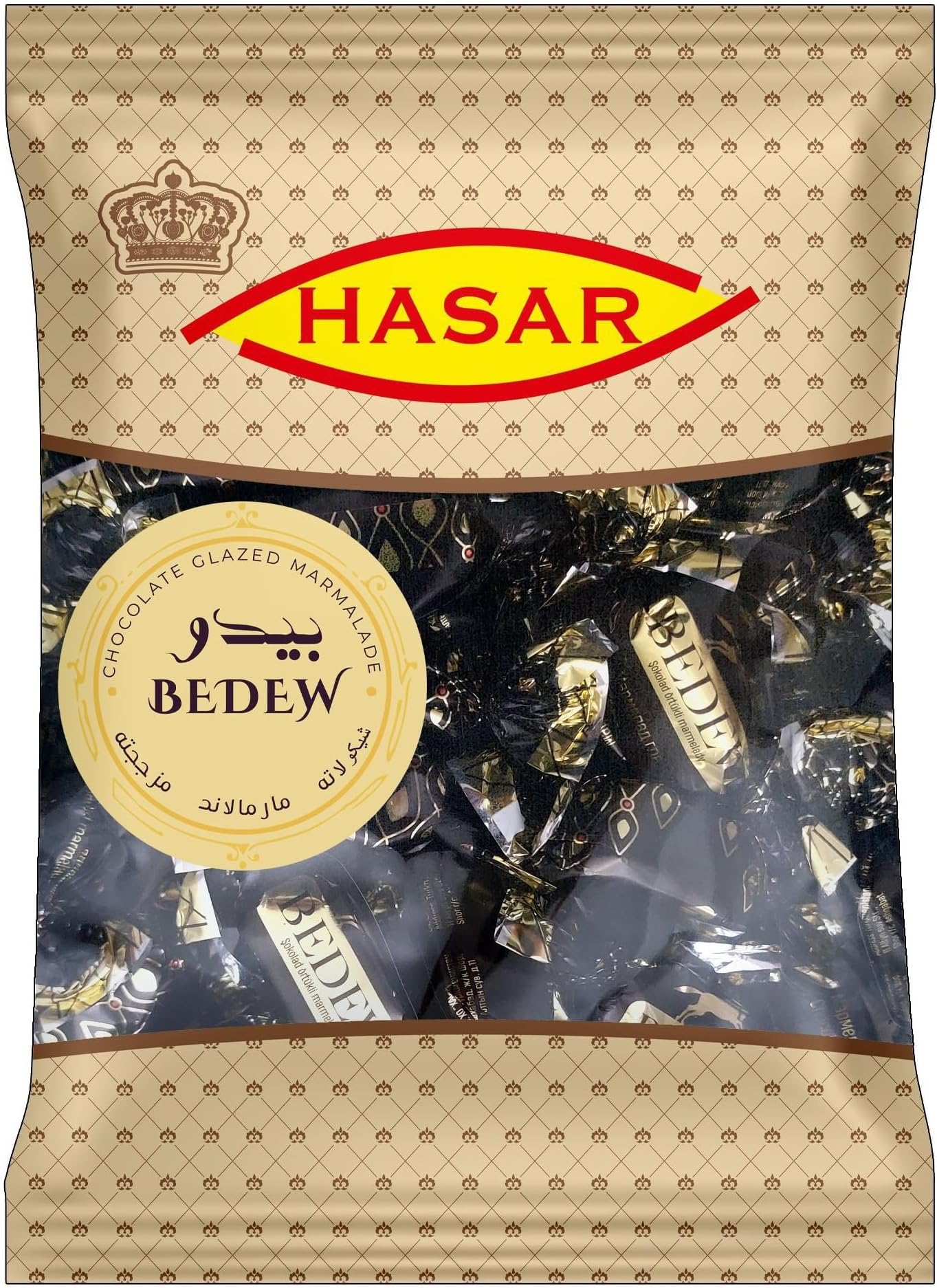 Hasar Bedew Chocolate Glazed Marmalade 800gm | Cocoa-Infused Citrus Jam Choco Preserve | Zesty Marmalade