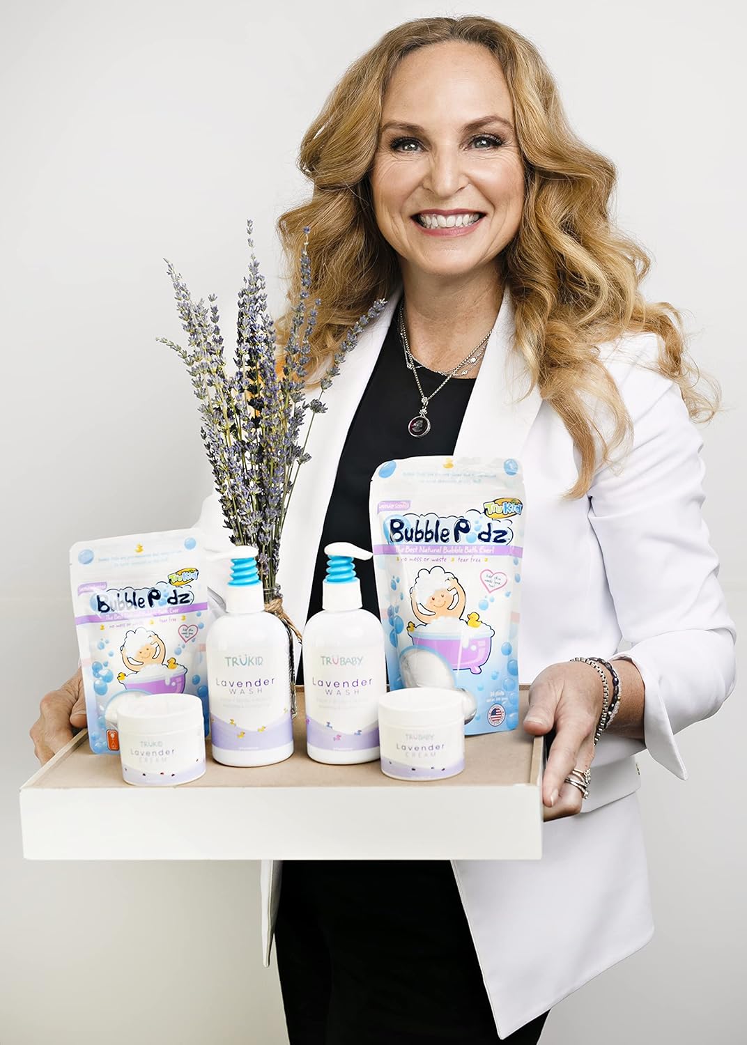 TruKid Bubble Podz for Baby, Refreshing Bubble Bath for Dry, Sensitive & Soft Skin, pH Balanced for Eye Sensitivity, Enriched with Lavender Flower, Lavender Scent, All Natural Ingredients (8 Podz) : Baby