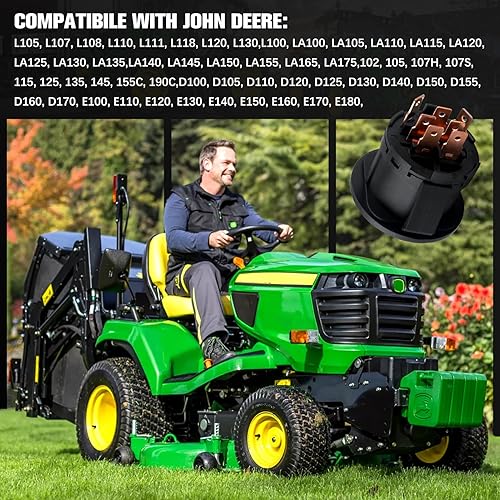 Miniatura 4 de Kabing Interruptor de encendido de arranque compatible con John Deere L100 L105 L107 L108 L110 L111 L118 L120 L130 125 135 145 155c 190c G110 Tractor