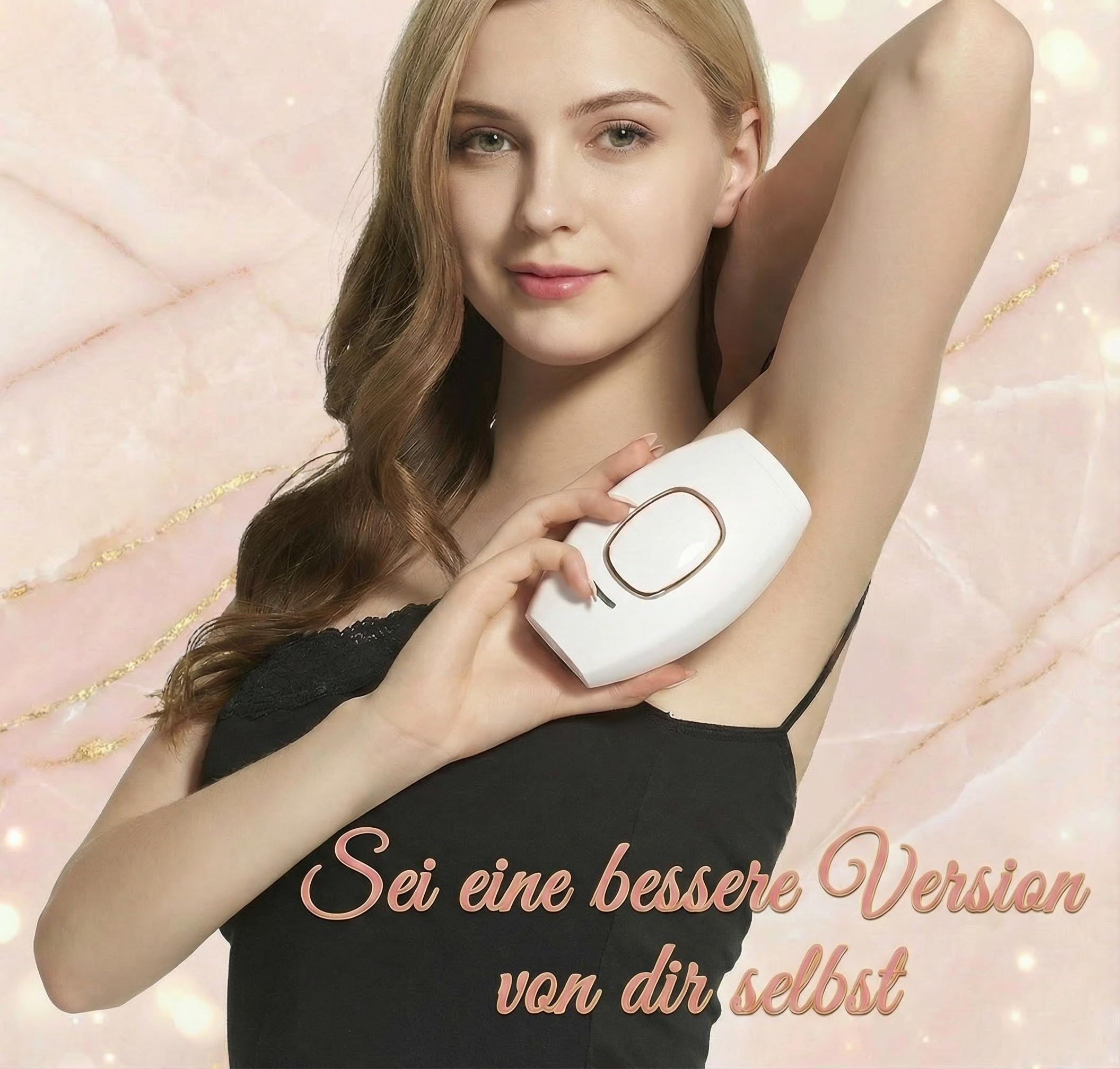 Loop Von Solippy-Effektives IPL Gerät zur dauerhaften Haarentfernung für Frauen und Männer – Ideal für Beine, Arme und Gesicht (Weiß 470nm-1100nm)