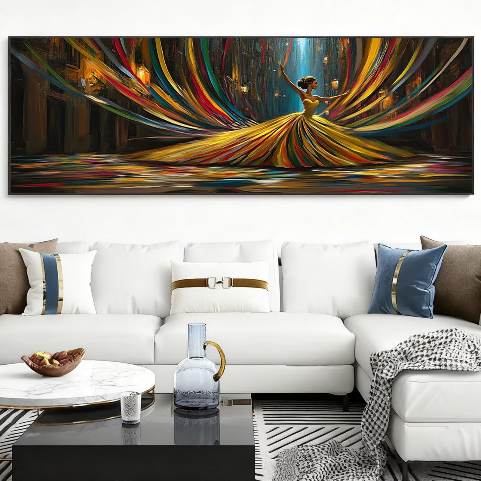Malarstwo diamentowe 5D, dla dorosłych, dla tancerzy, duży, 80 x 240 cm, "zrób to sam", zestaw do majsterkowania, dla początkujących, dekoracja ścienna do sypialni, model 466
