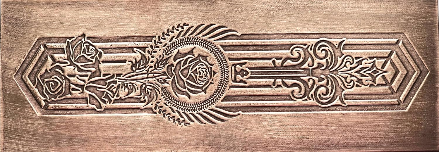 RMP1067 Thorns and Grace Cuff and Bookmark Rolling Mill Plate 2 1/2" x 7"