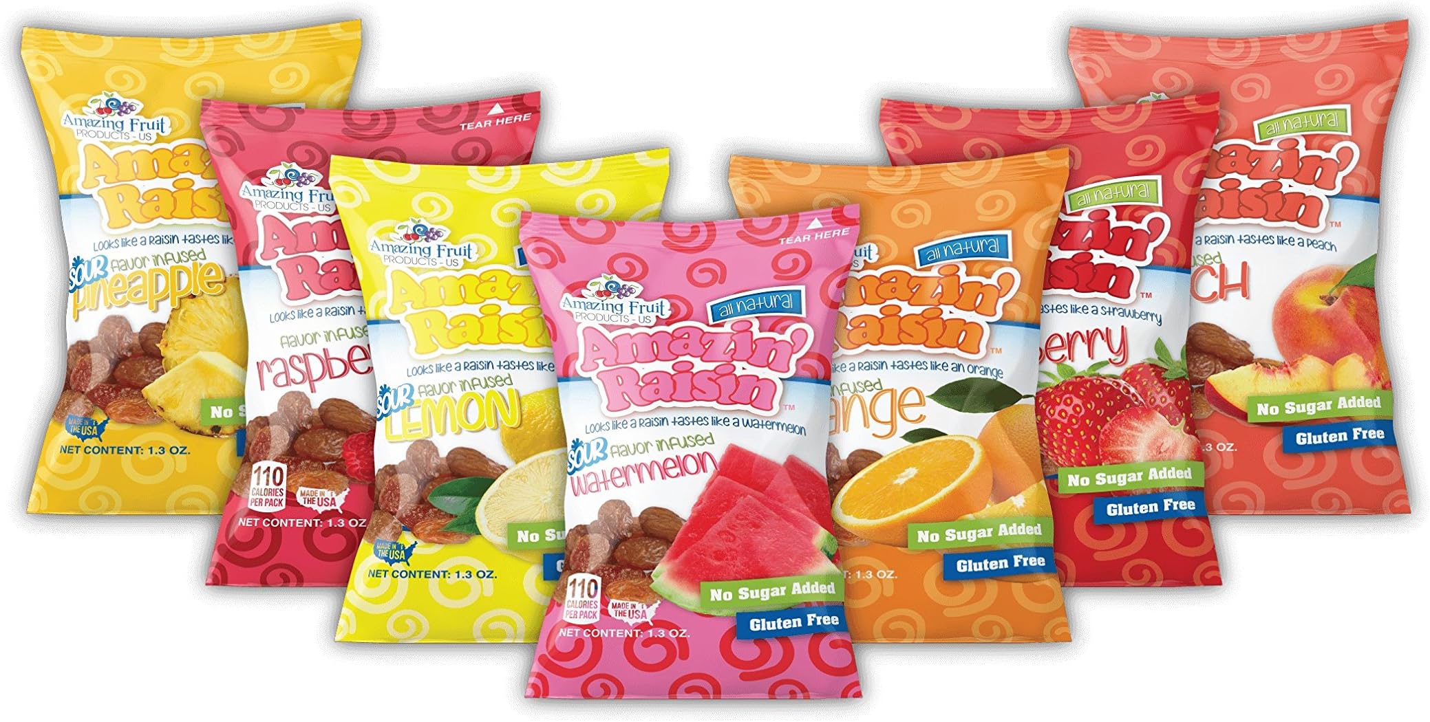Amazin' Raisin Flavor Infused Raisins Variety Pack 14 Count