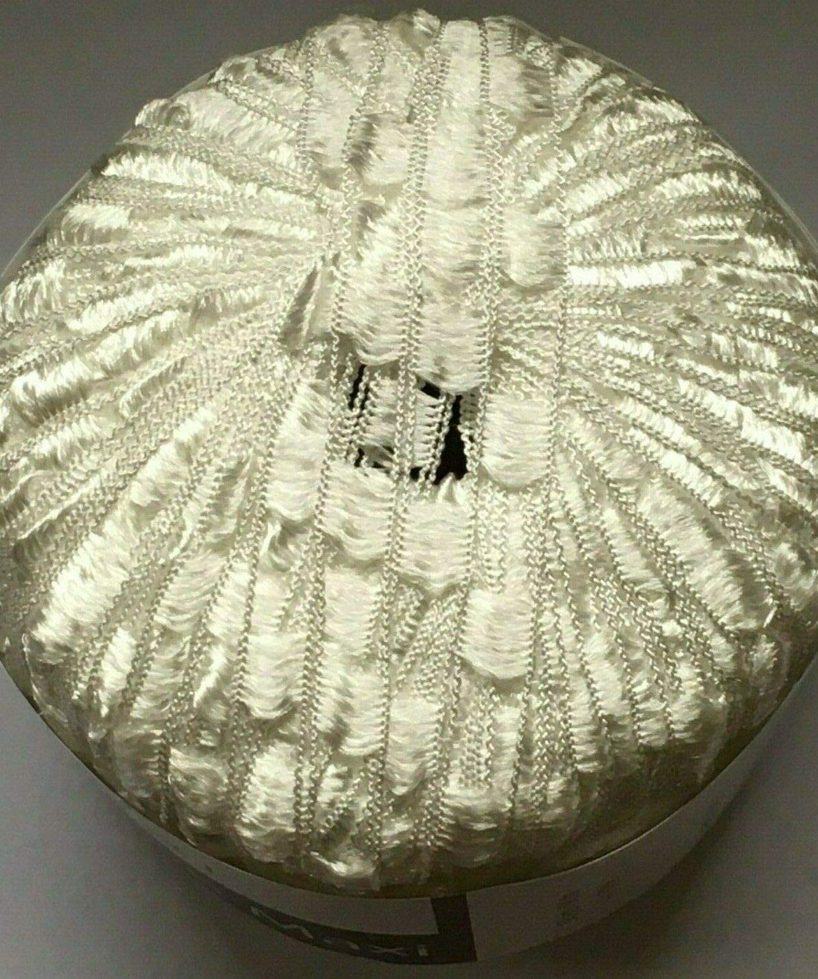 Berlini Ladder Ribbon Maxi Yarn #100 White 50 Gram 98 Yards