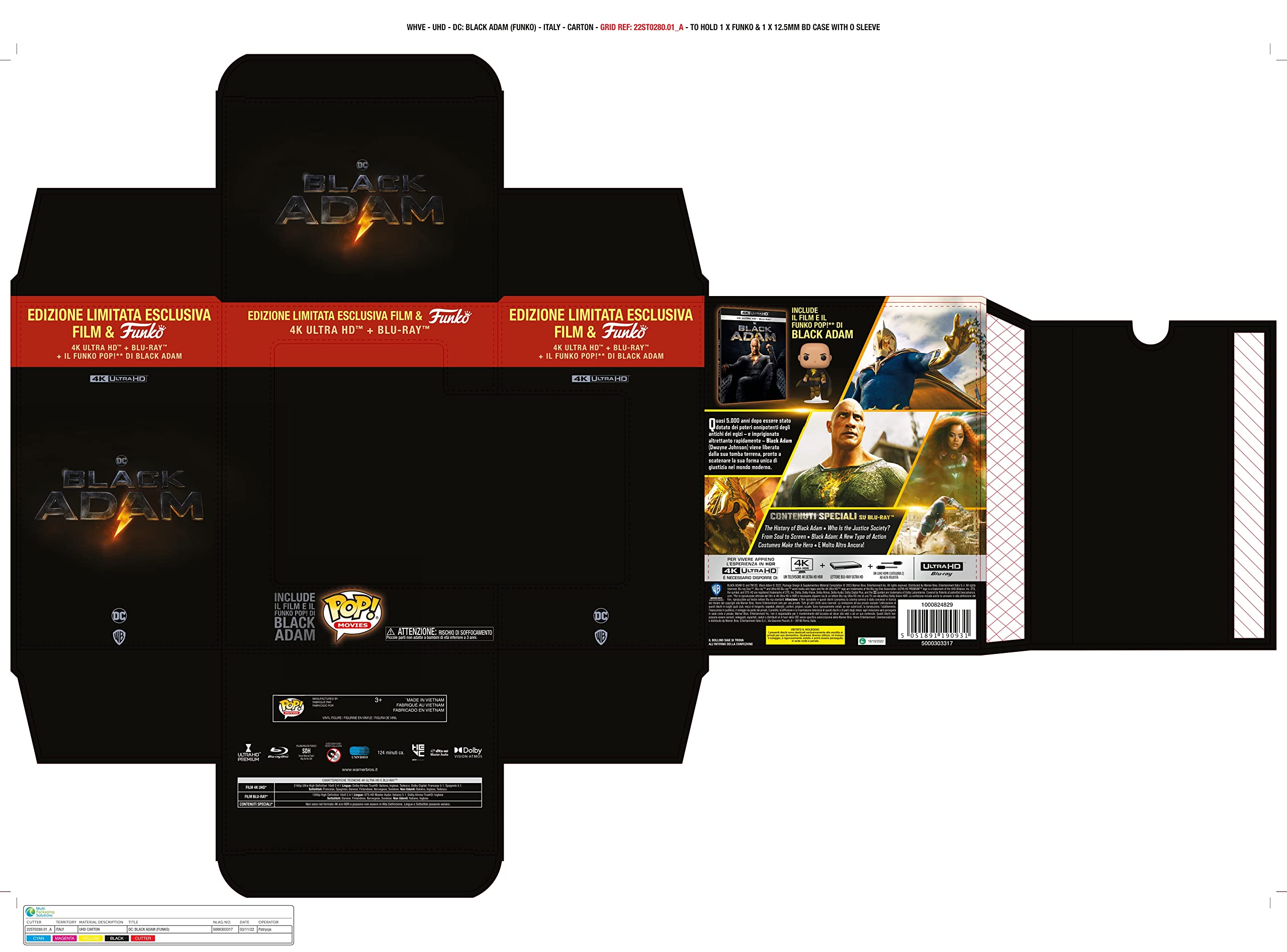 BLACK ADAM + FUNKO (4K Ultra HD + Blu-Ray)