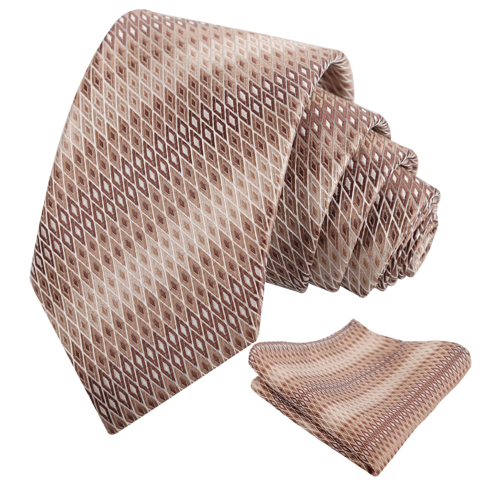 Alizeal Mens 3.15'' Gradient Novelty Tie Set with Pocket Square