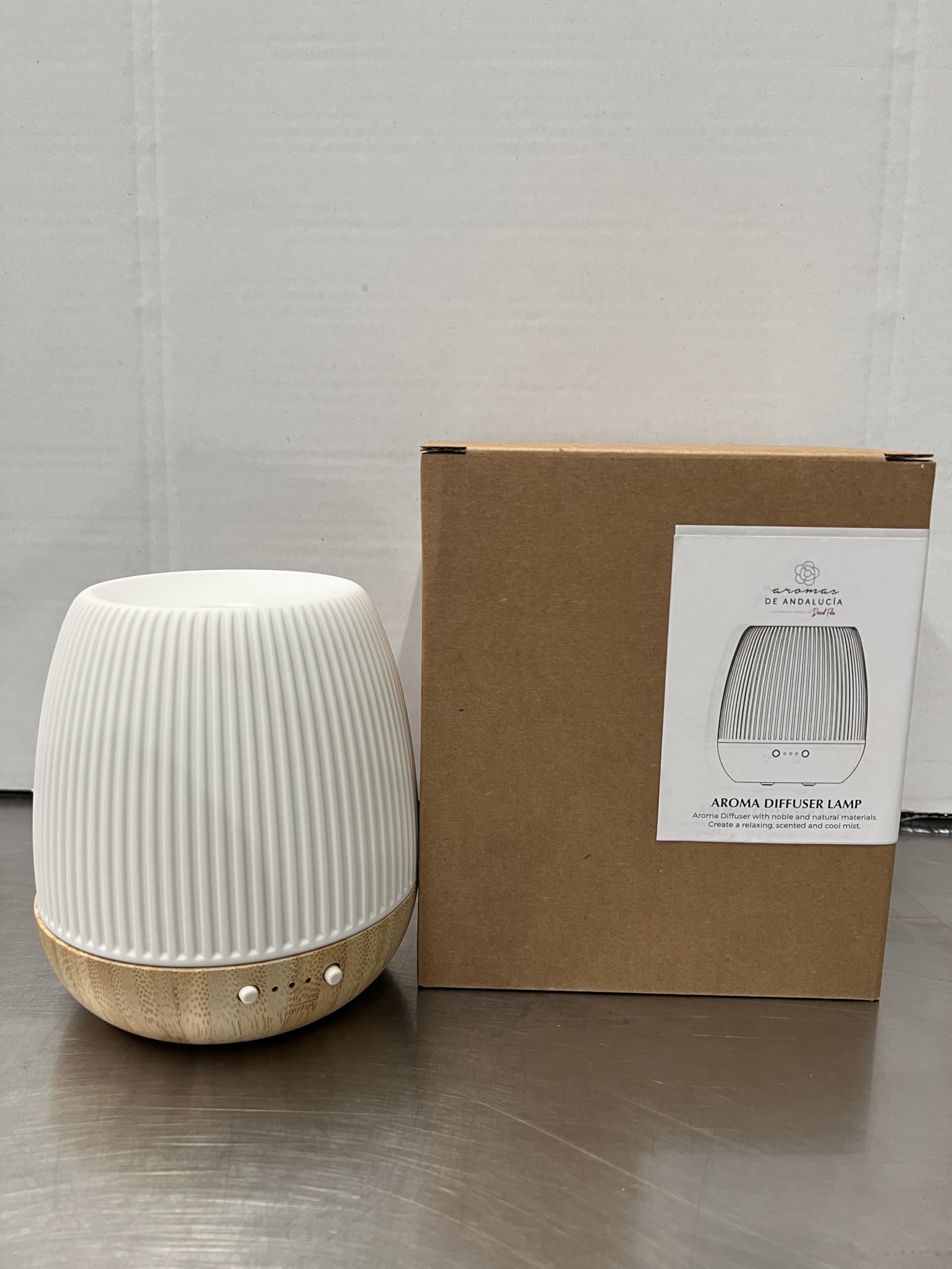 Humidificador Ultrasónico Cerámica y Madera - Difusor 180ML Sensaodor