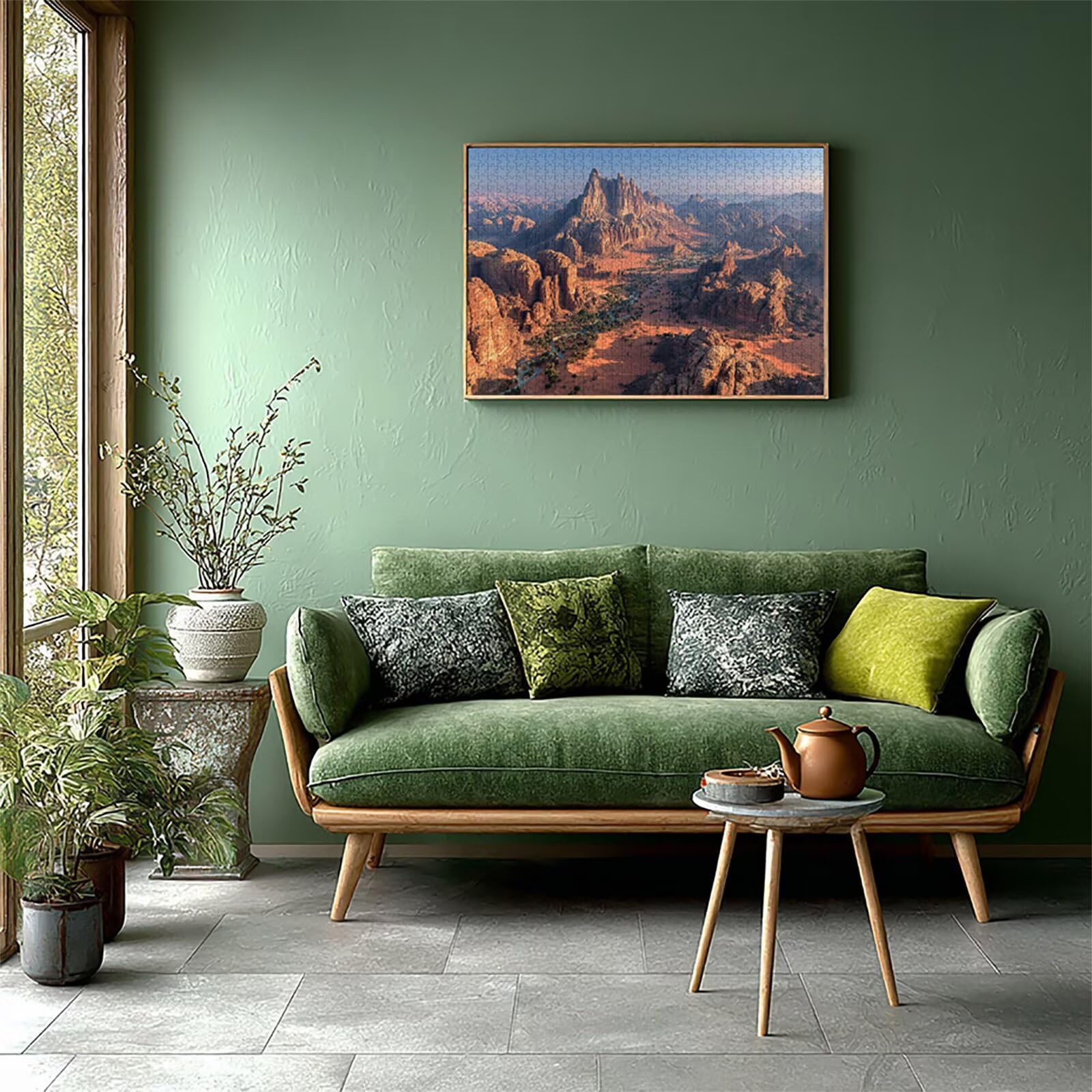 MontañA Puzzle Madera 2000 Piezas, Desierto Puzzle Adultos con Caja 99x70cm, Rompecabezas Desafiante, para Hombres Mujeres Adolescente, Juegos de Rompecabezas Creativos, Decoracion Hogar, R-8764