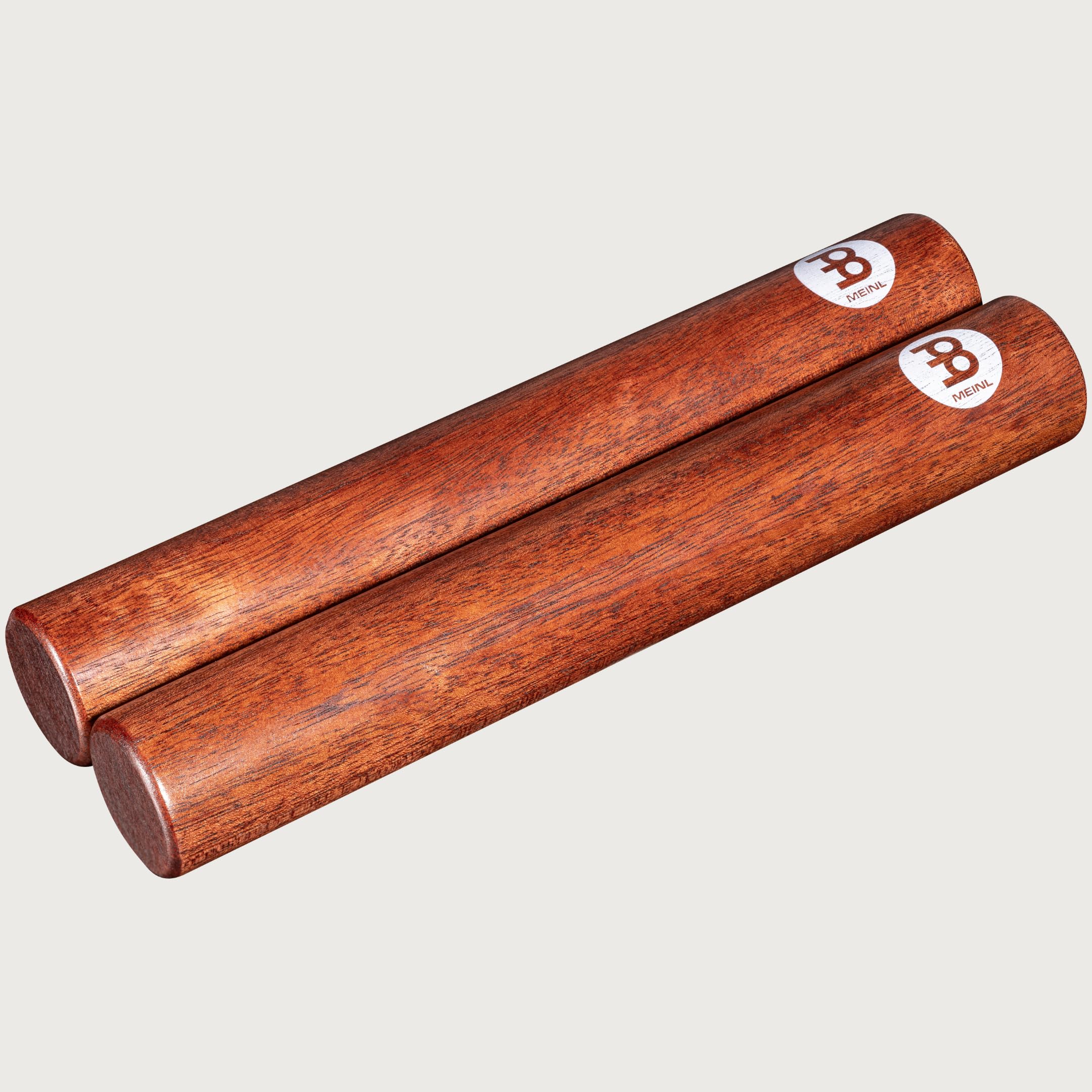 Meinl Percussion Claves Instrument CL4IW - 1 paio di conigli cilindrici in legno, strumento musicale, noce, naturale