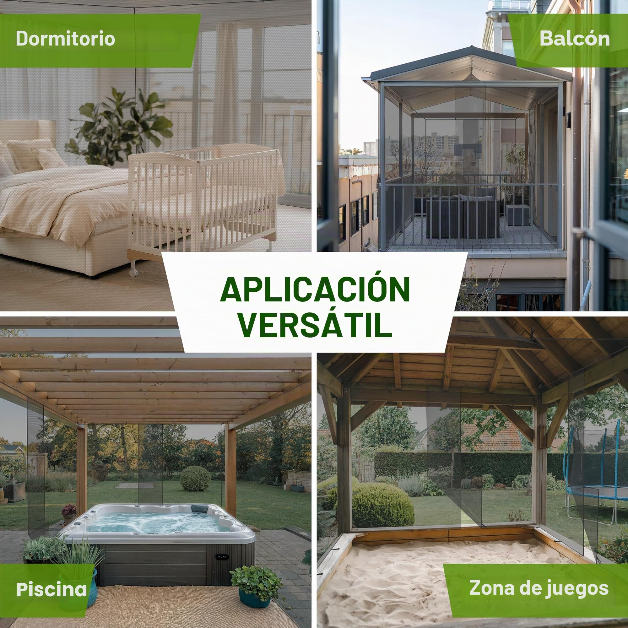 TTL GARDEN Mosquitera Deluxe XXL, 500 x 300 x 250 cm, color negro, malla fina de 0,07 mm, 3 entradas, resistente a los rayos UV y transpirable, protección contra insectos