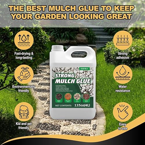 Miniatura 3 de Pegamento concentrado fuerte para mantillo, pegamento de mantillo para carpeta de grava, pegamento de mantillo no tóxico, adhesivo de bloqueo de