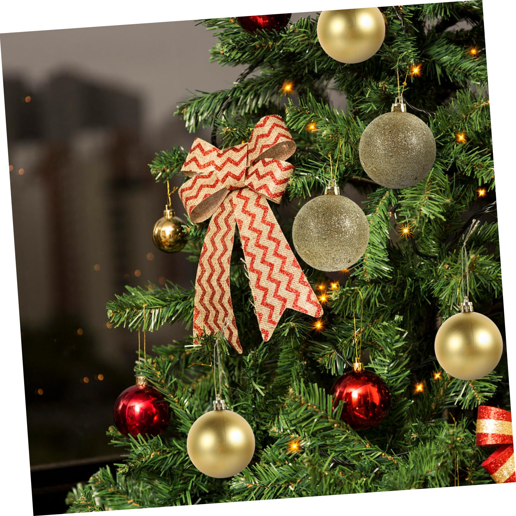 100pièces Boites Boules de Noel Suspendre Sapin Decoration Noel Pendentif Accessoires de Scene