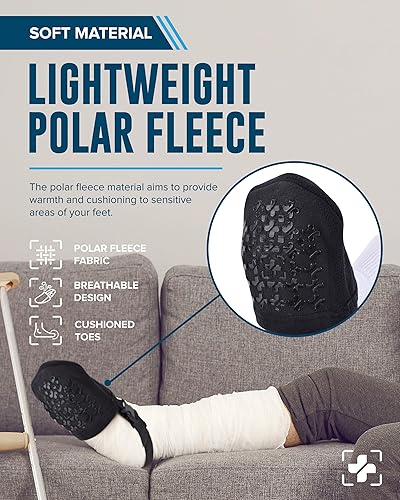 Miniatura 3 de Doctor's Select Funda para calcetines de pierna fundida  Calcetines antideslizantes ajustables sobre yeso para mujeres y hombres  Calcetines de