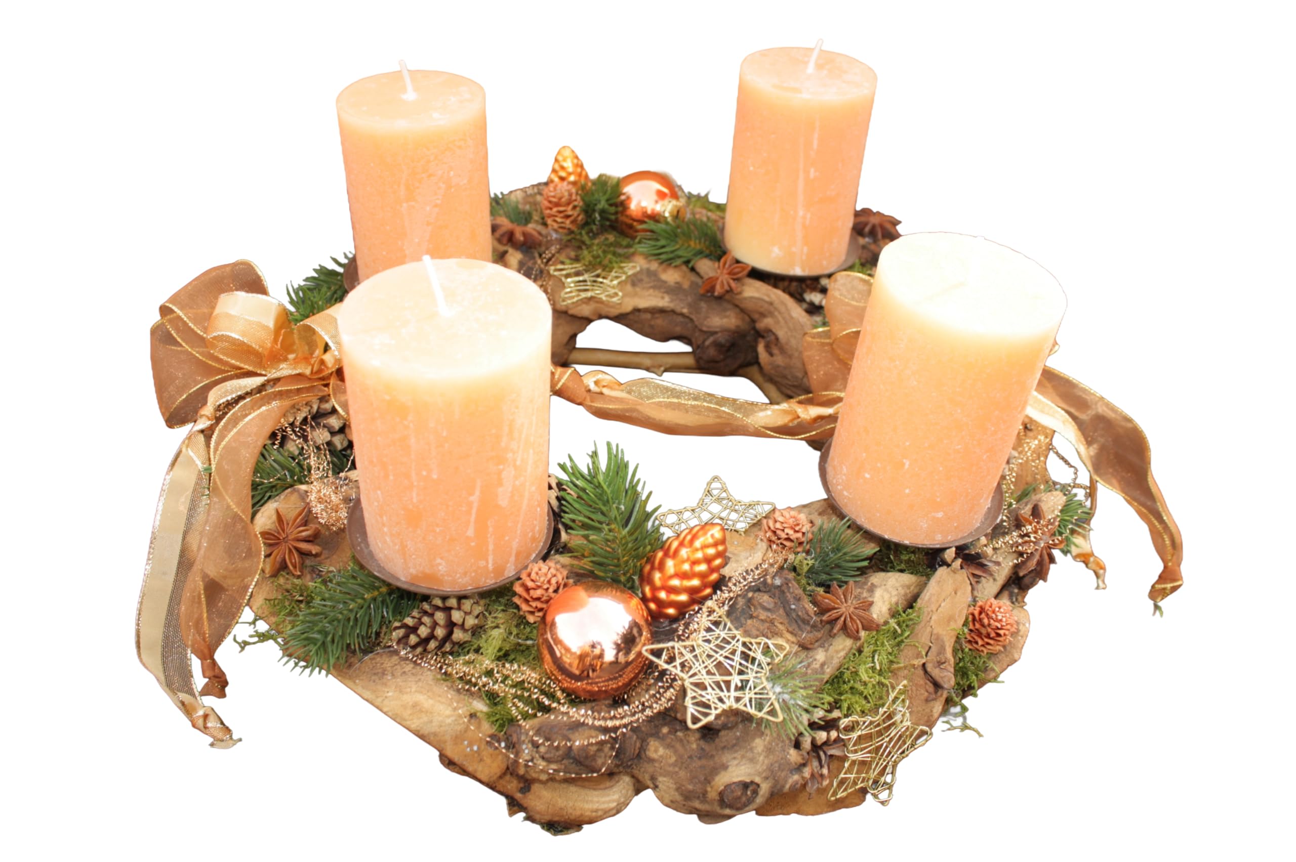 Adventskranz Orange D40cm haltbar