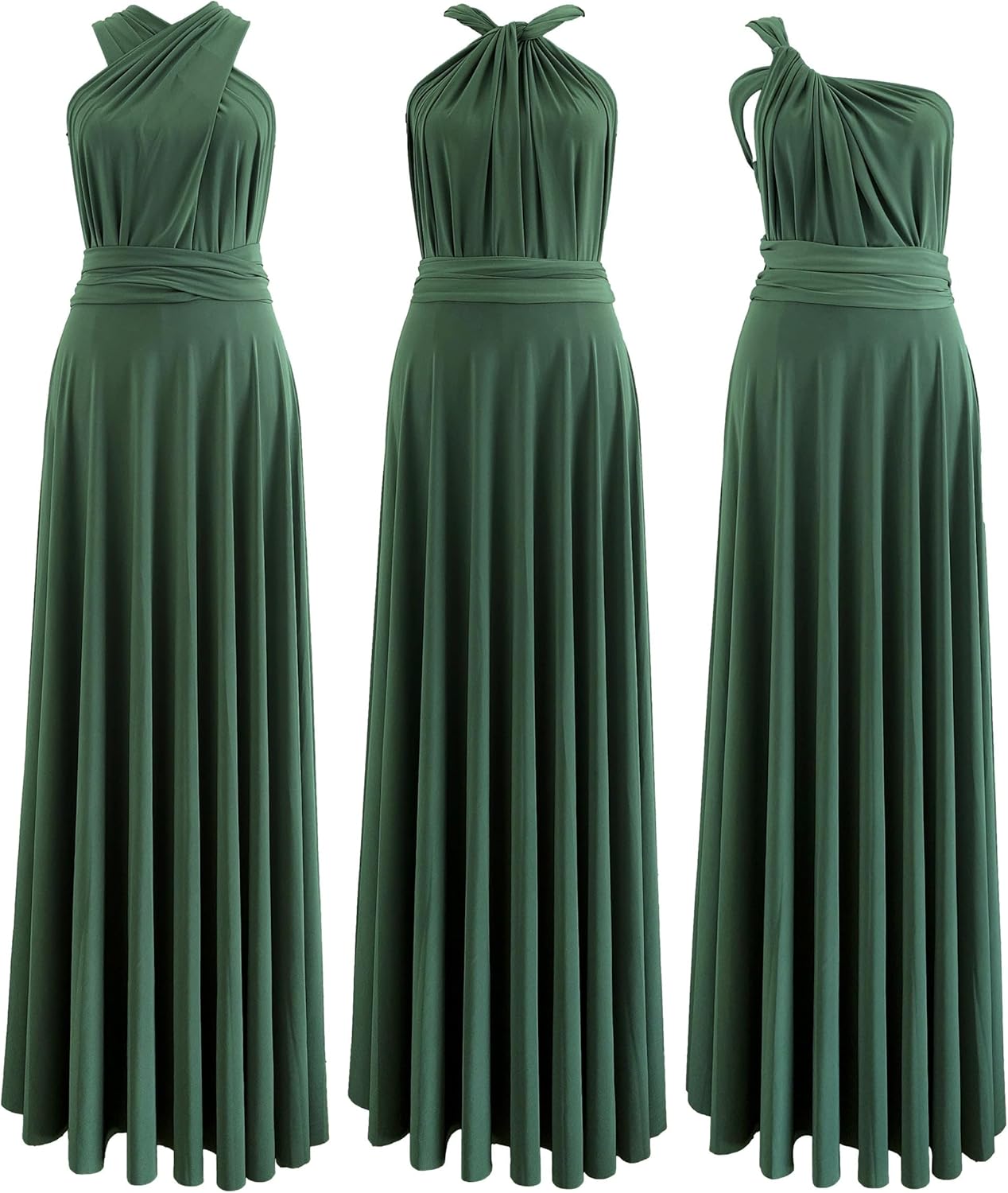 Infinity Dress with Bandeau, Made in USA, Multiway Bridesmaid Dress Convertible Dress, Long, Plus Size & Regular Size Maxi - Image 4