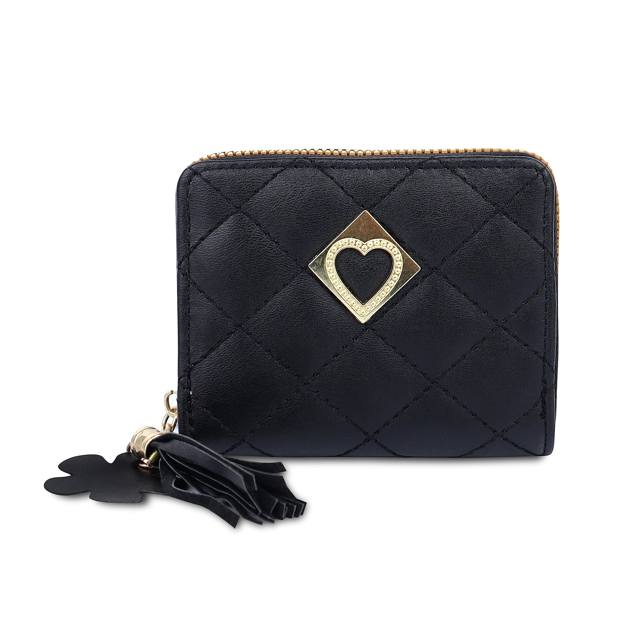 nfi essentials Small Clutch Wallet for Women, Mini Purse Coin Pocket with Tassel Zipper Credit Card Holder Purse-picture-24