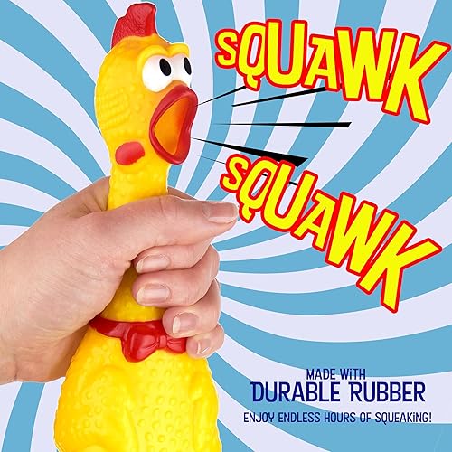 Miniatura 3 de Expressions Juego de 3 piezas de pollo gritando tonto  Juguete táctil de pollo chirriante para diversión y entretenimiento  Pollos de goma que